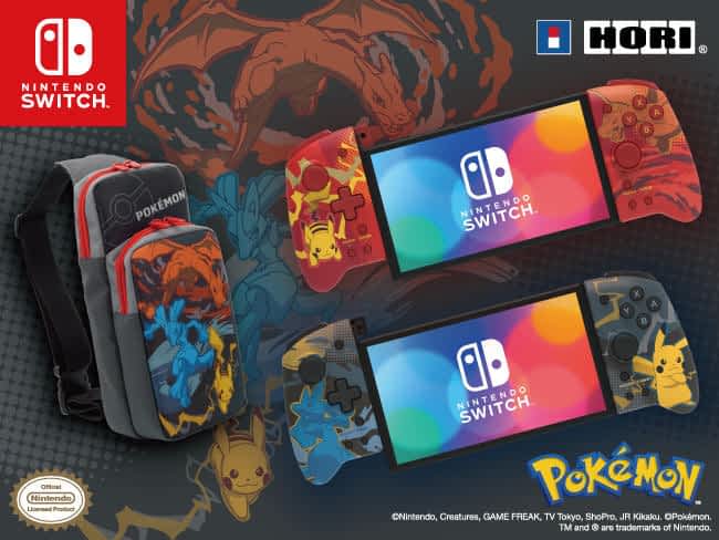 【Hori】宣布推出宝可梦联名 Switch 肩包和手把，预计 11 月正式发售！
